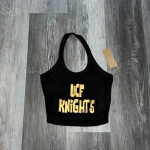 UCF. CROPPED HALTER TOP